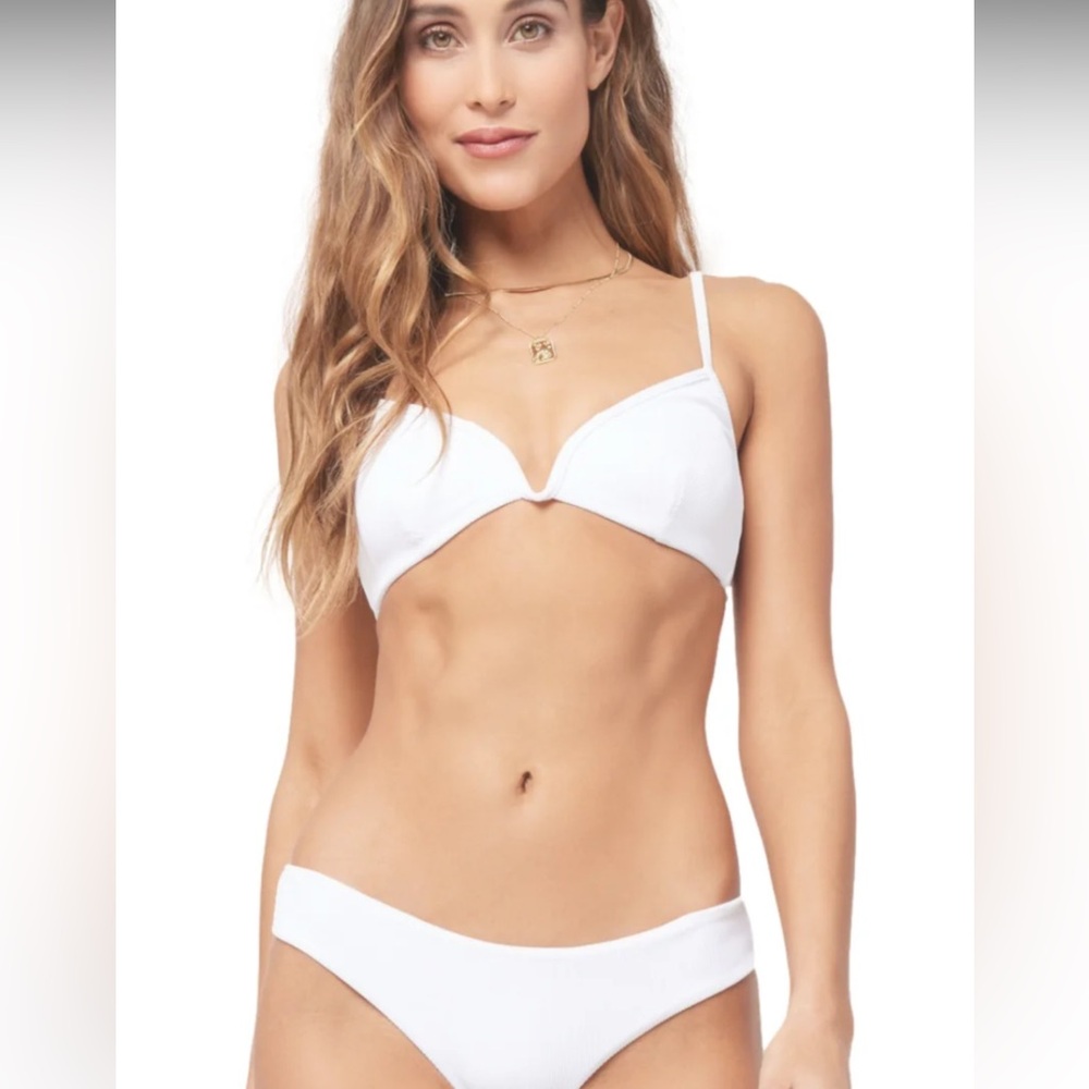 L-Space Women's Helena Bikini Top- White
